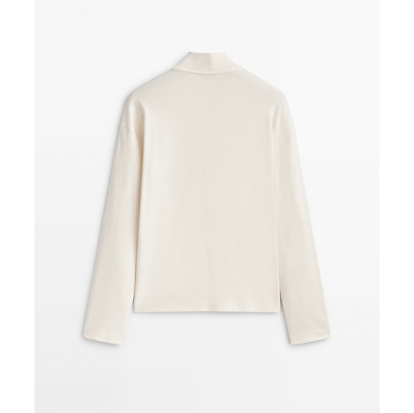 ⭐Brand new Womens Massimo Dutti Cotton Henley sweatshirt- Size Small⭐ - Picture 5 of 6